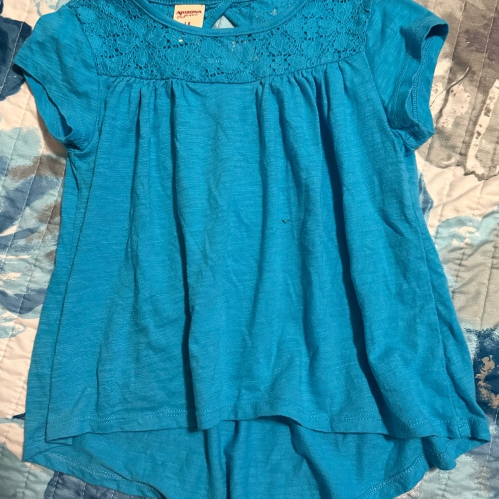 Arizona Jean Company Turquoise Kids Blouse